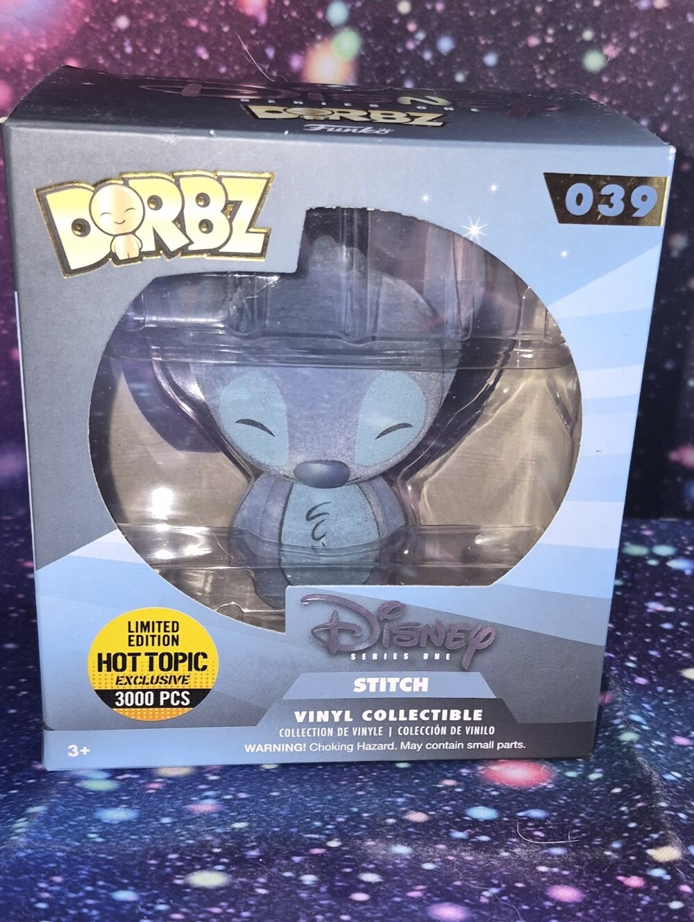 Funko Dorbz Disney Stitch #39 Flocked Hot Topic Exclusive NRFB Clean